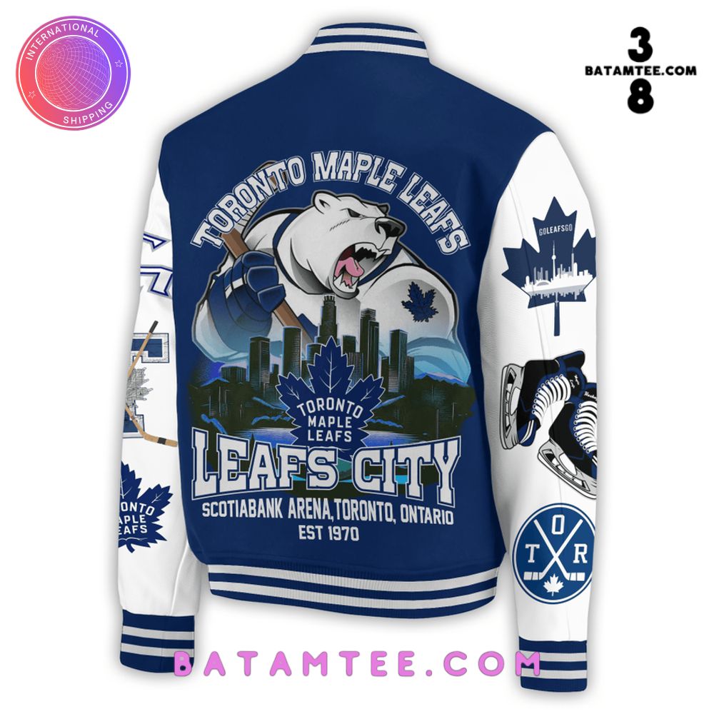 NHL Toronto Maple Leafs Baseball Jacket's Overview - Batamtee Shop - Threads & Totes: Your Style Destination