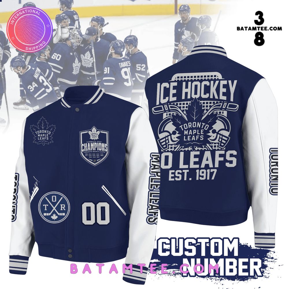 NHL Toronto Maple Leafs Ice Hockey Go Leafs Baseball Jacket's Overview - Batamtee Shop - Threads & Totes: Your Style Destination