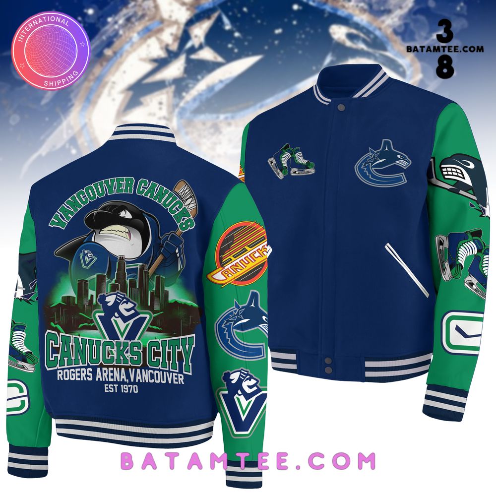 NHL Vancouver Canucks Baseball Jacket's Overview - Batamtee Shop - Threads & Totes: Your Style Destination