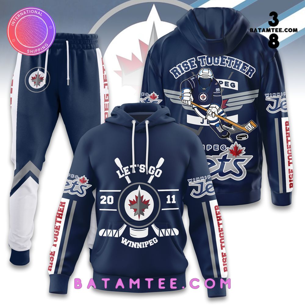 NHL Winnipeg Jets Rise Together Combo Hoodie, Pants's Overview - Batamtee Shop - Threads & Totes: Your Style Destination