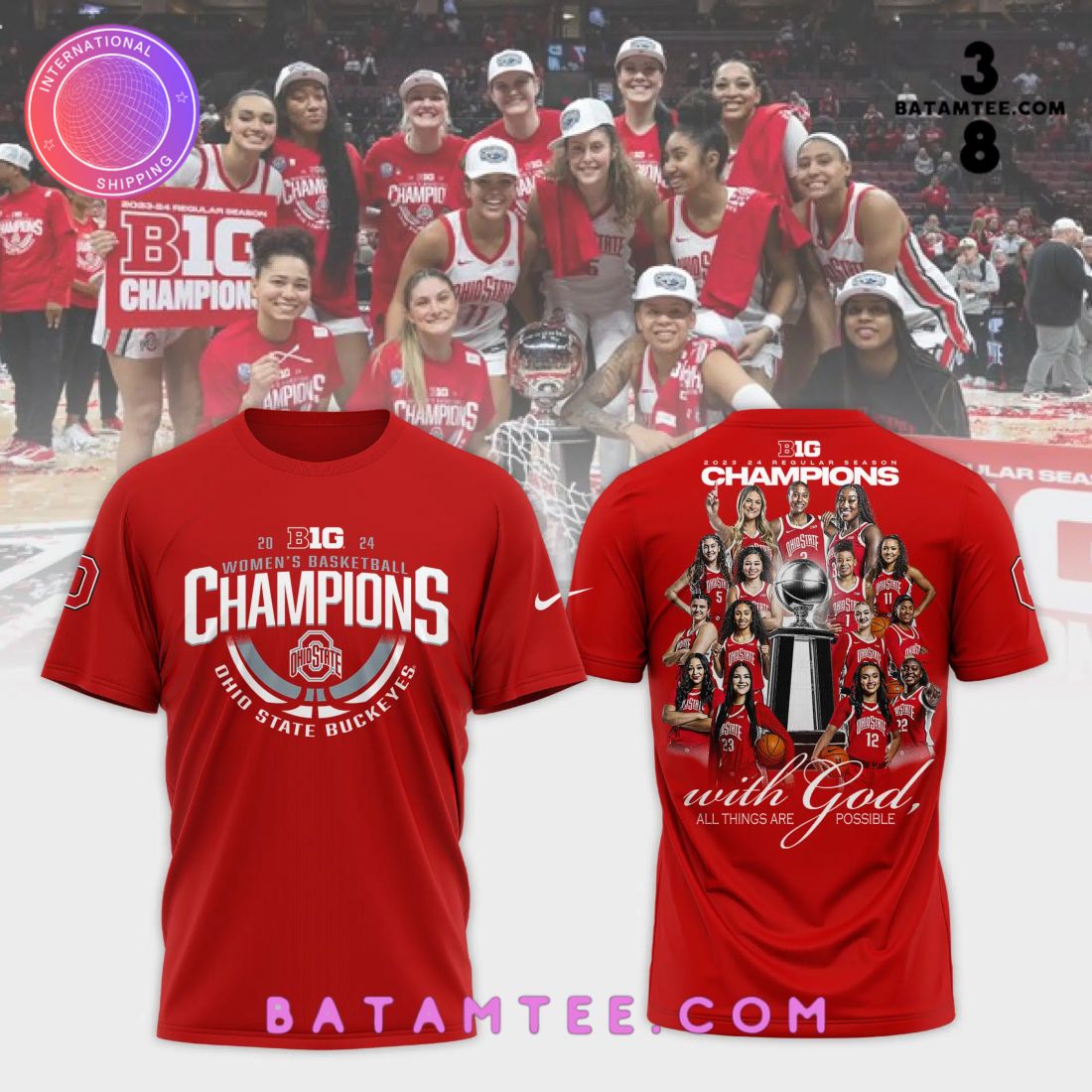 Ohio State Women Basketball Big 23-24 Champions T-Shirt's Overview - Batamtee Shop - Threads & Totes: Your Style Destination