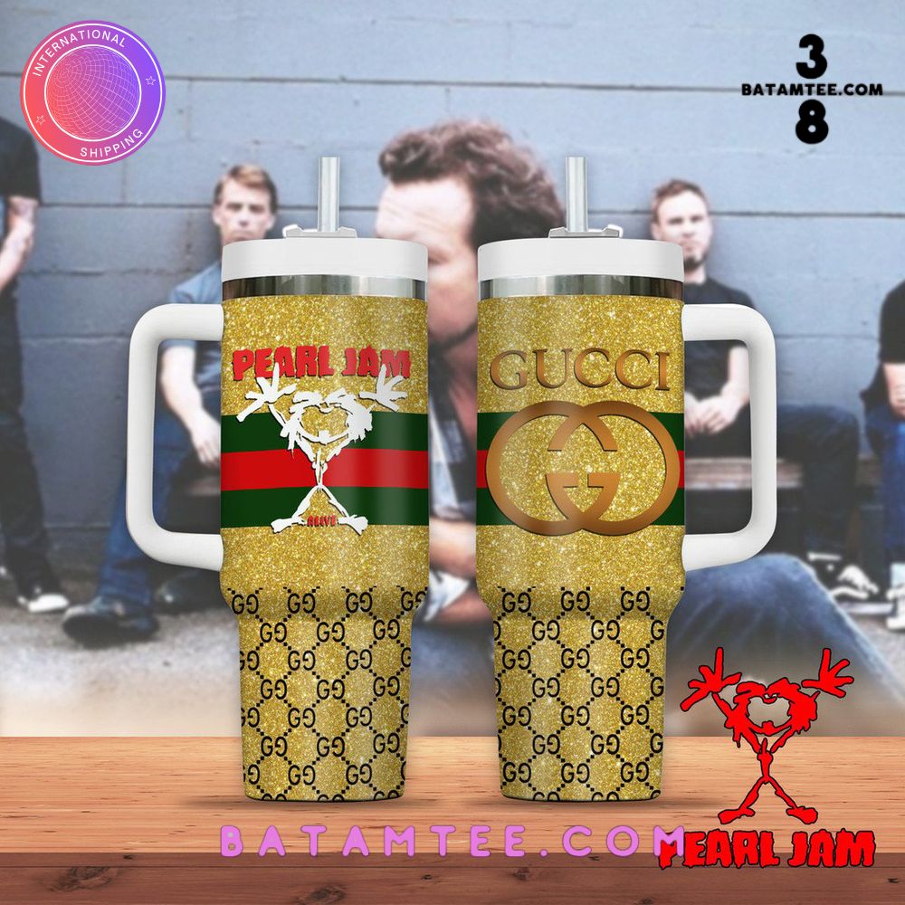 Pearl Jam x Gucci Stanley Tumbler 40oz's Overview - Batamtee Shop - Threads & Totes: Your Style Destination