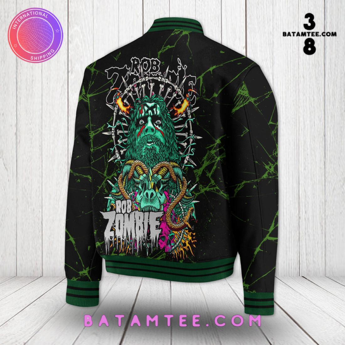 Rob Zombie Baseball Jacket's Overview - Batamtee Shop - Threads & Totes: Your Style Destination