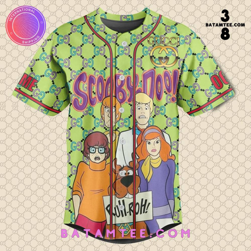 Scooby Doo x Gucci Collab Baseball Jersey's Overview - Batamtee Shop - Threads & Totes: Your Style Destination