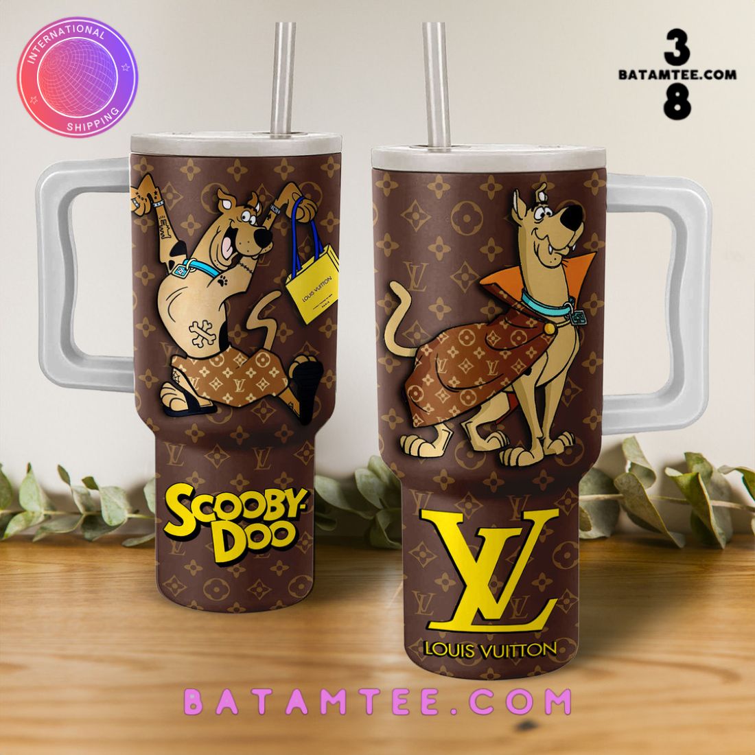 Scooby Doo x Louis Vuitton Collab Stanley Tumbler 40oz's Overview - Batamtee Shop - Threads & Totes: Your Style Destination