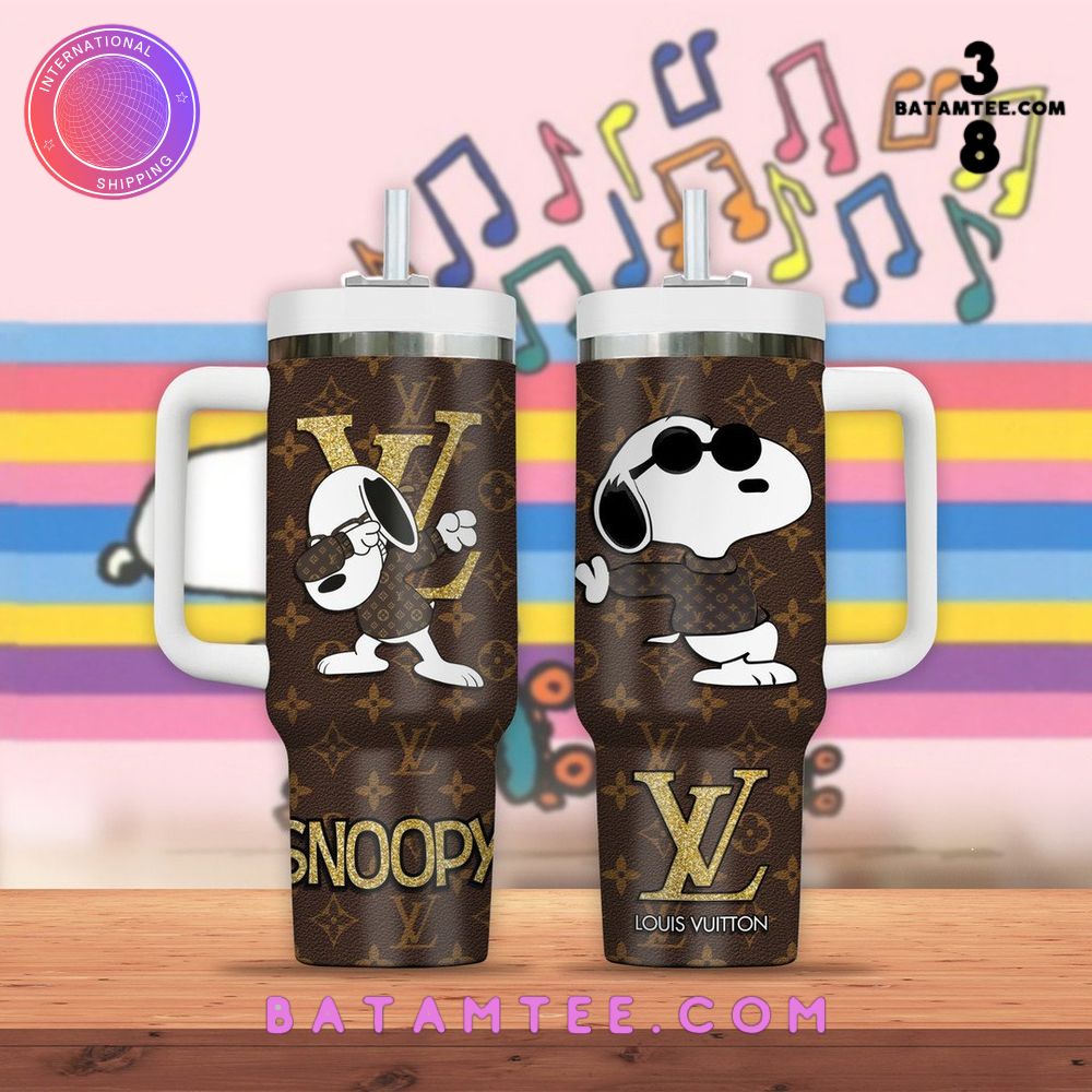 Snoopy x Louis Vuitton Stanley Tumbler 40oz's Overview - Batamtee Shop - Threads & Totes: Your Style Destination