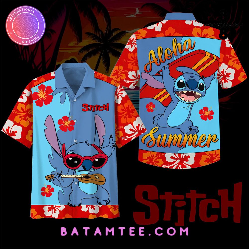 Stitch Aloha Summer Hawaiian Shirt's Overview - Batamtee Shop - Threads & Totes: Your Style Destination