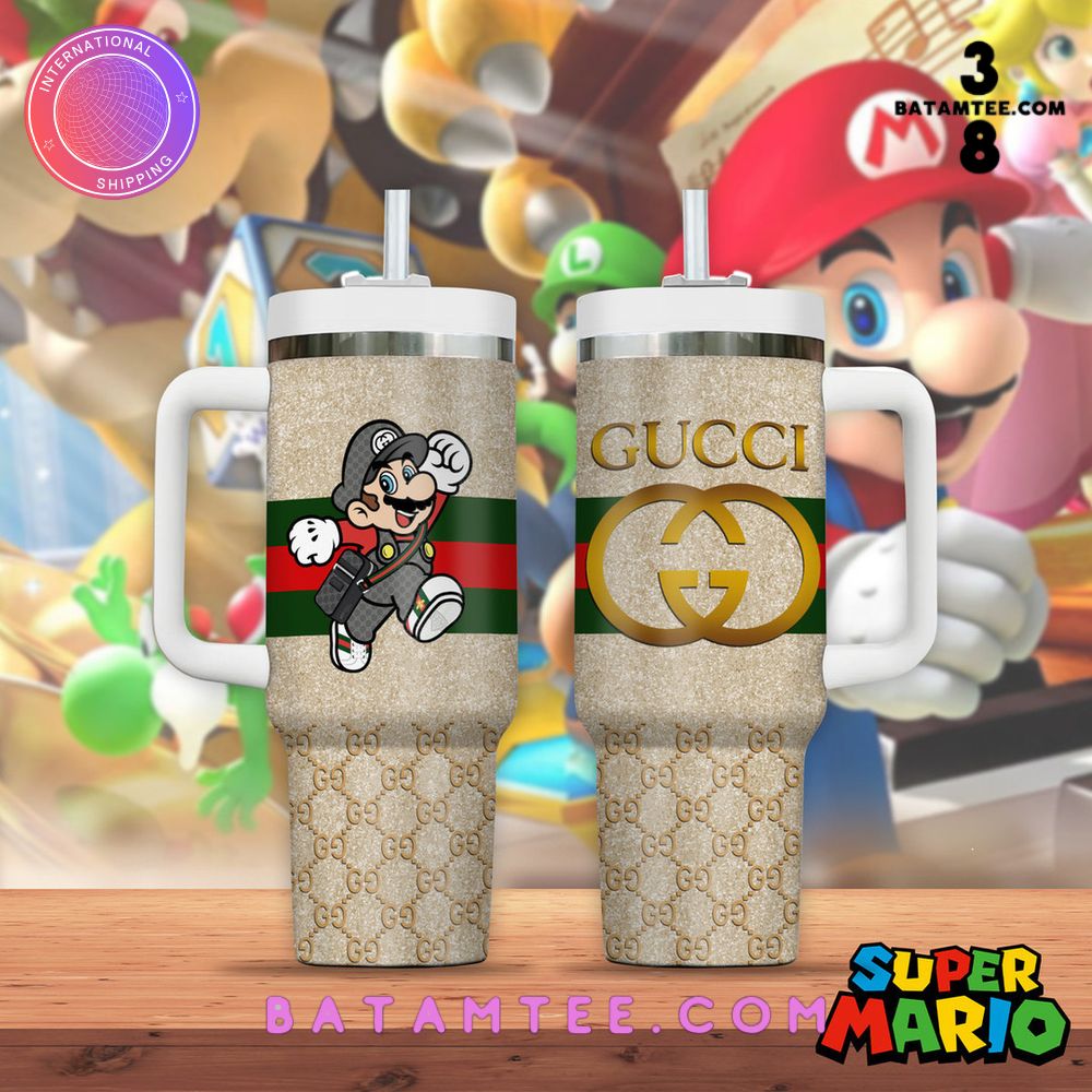 Super Mario x Gucci Stanley Tumbler 40oz's Overview - Batamtee Shop - Threads & Totes: Your Style Destination