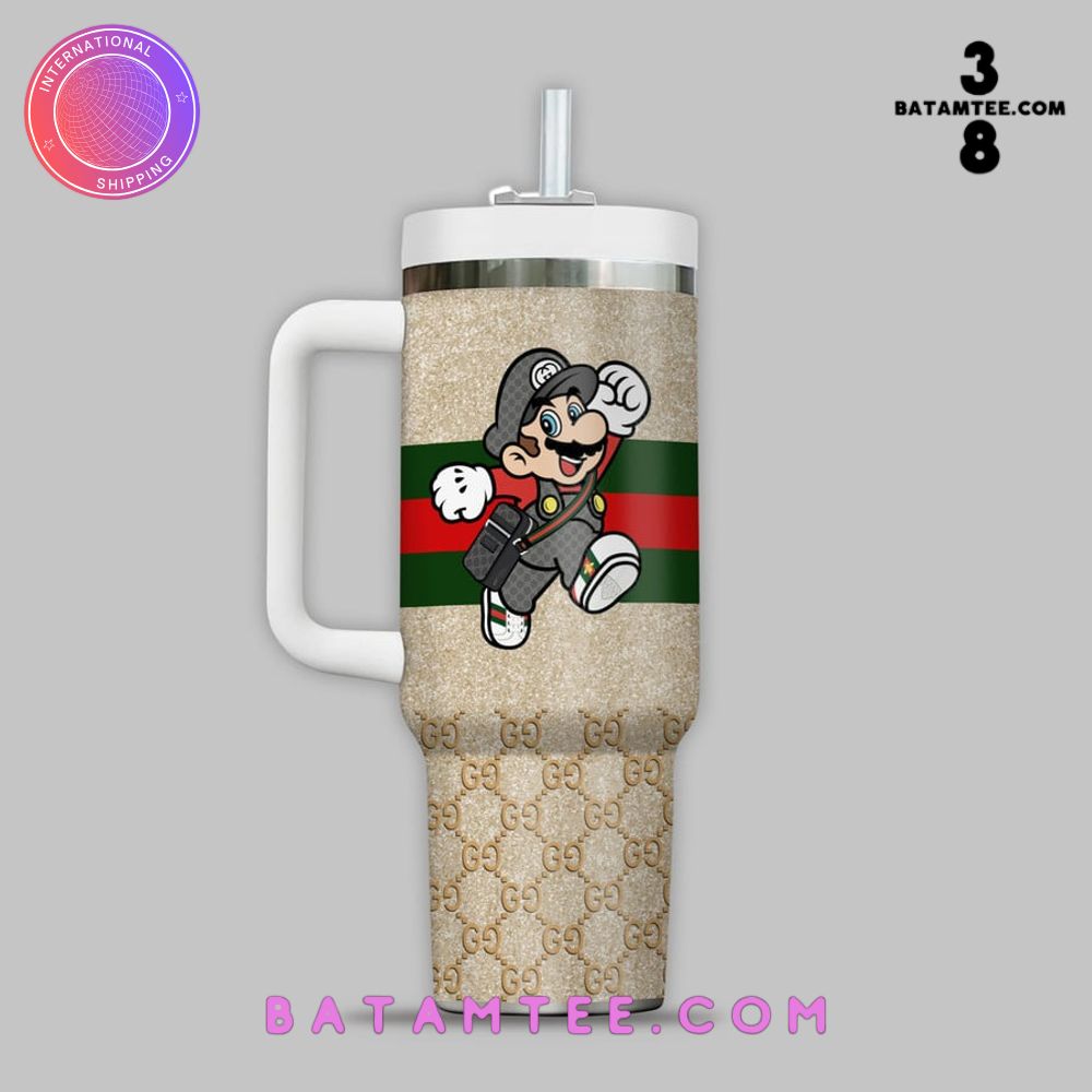 Super Mario x Gucci Stanley Tumbler 40oz's Overview - Batamtee Shop - Threads & Totes: Your Style Destination