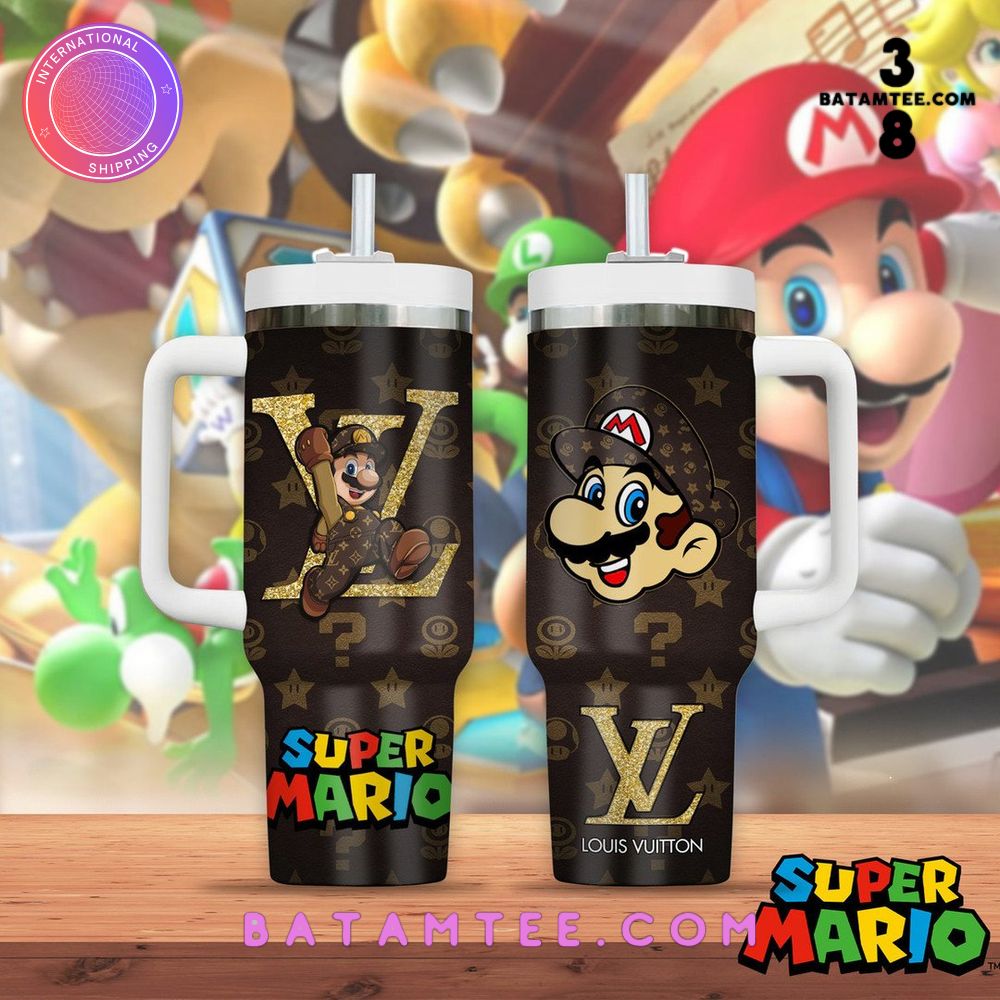 Super Mario x Louis Vuitton Stanley Tumbler 40oz's Overview - Batamtee Shop - Threads & Totes: Your Style Destination