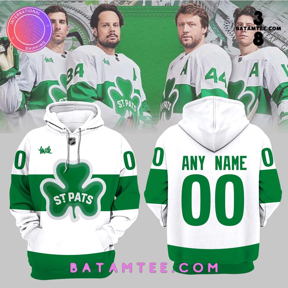 Toronto Maple Leafs “St. Pat’s” Custom Name Hoodie's Overview - Batamtee Shop - Threads & Totes: Your Style Destination