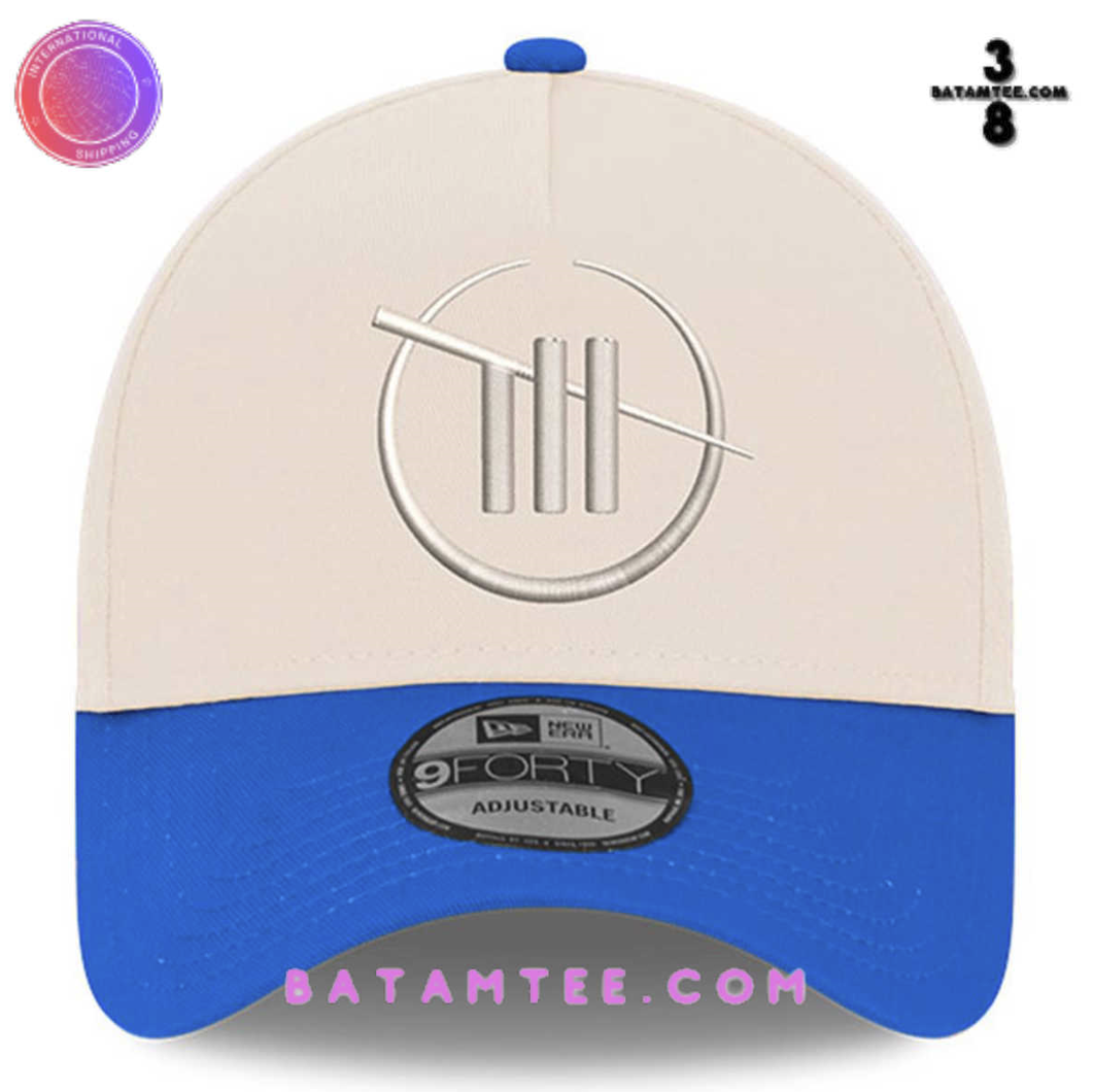 Trackhouse Racing White Blue 9FORTY A-Frame Adjustable Hat