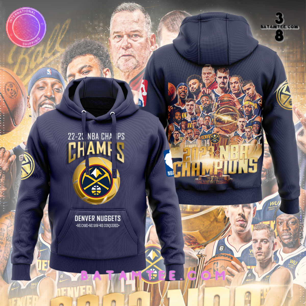 Denver Nuggets 2023 NBA Champions Hoodie's Overview - Batamtee Shop - Threads & Totes: Your Style Destination