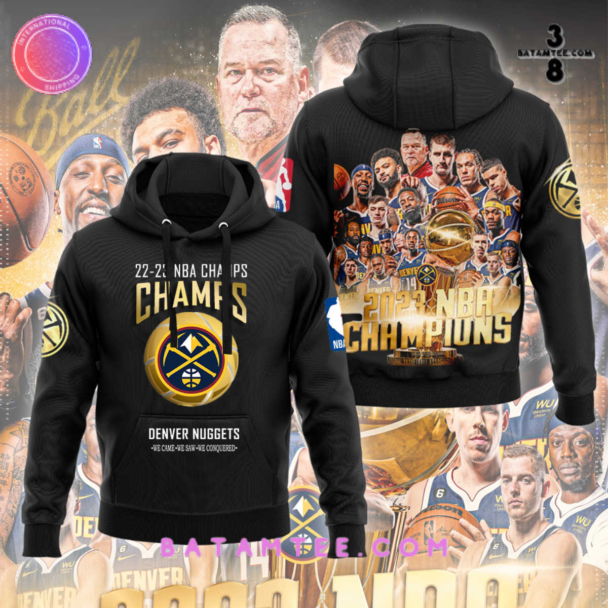 Denver Nuggets 2023 NBA Champions Hoodie's Overview - Batamtee Shop - Threads & Totes: Your Style Destination