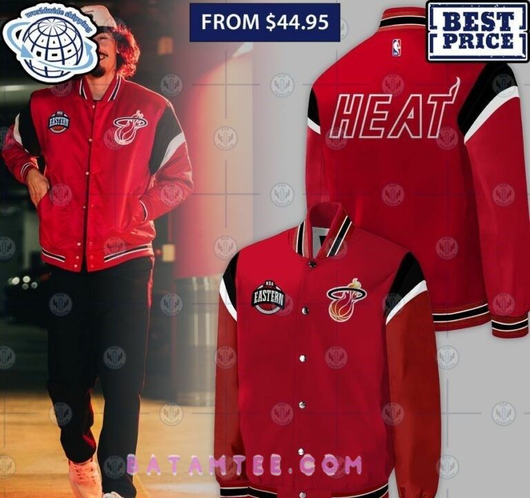 NBA Miami Heat Jaime Jaquez Jr Baseball Jacket